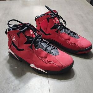 Men's Jordans Red and Black Shoes Size 11